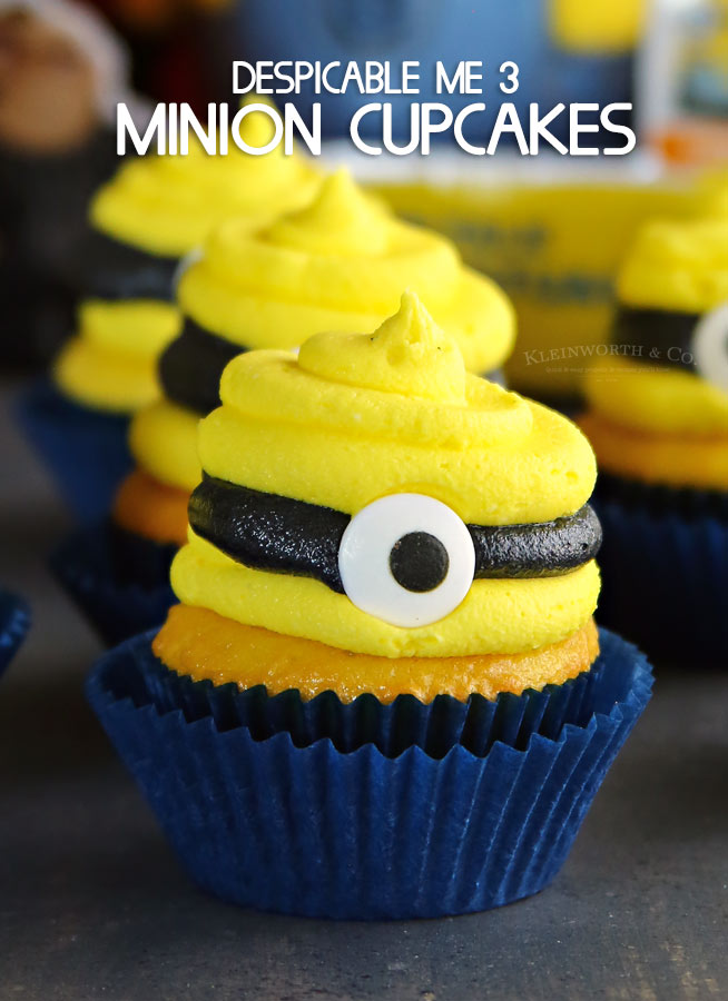 Despicable Me 3 Minion Cupcakes