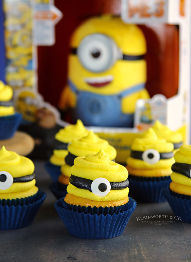 Recipe Despicable Me 3 Minion Cupcakes