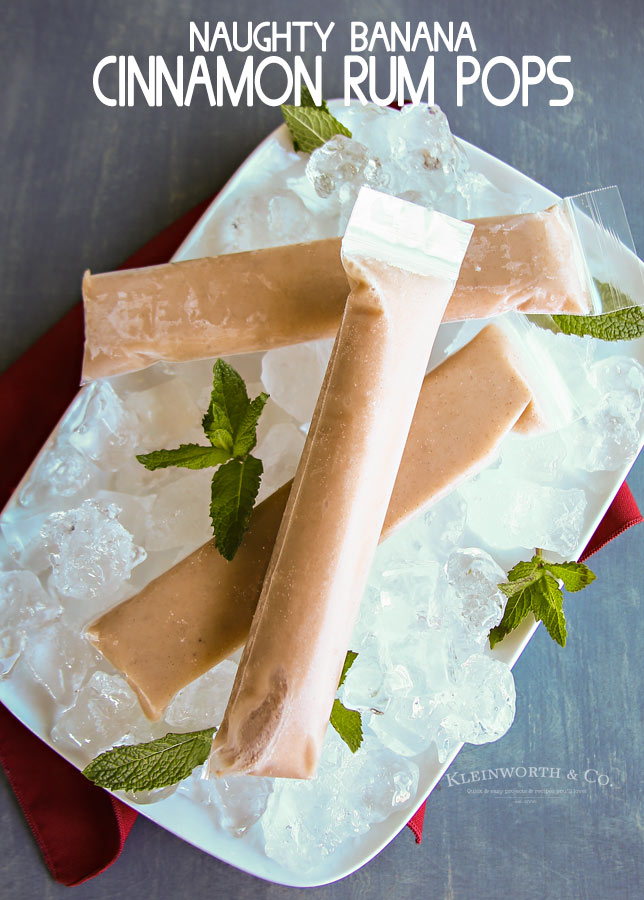 Naughty Banana Cinnamon Rum Pops