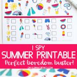 Summer I Spy Printable - Games for Kids