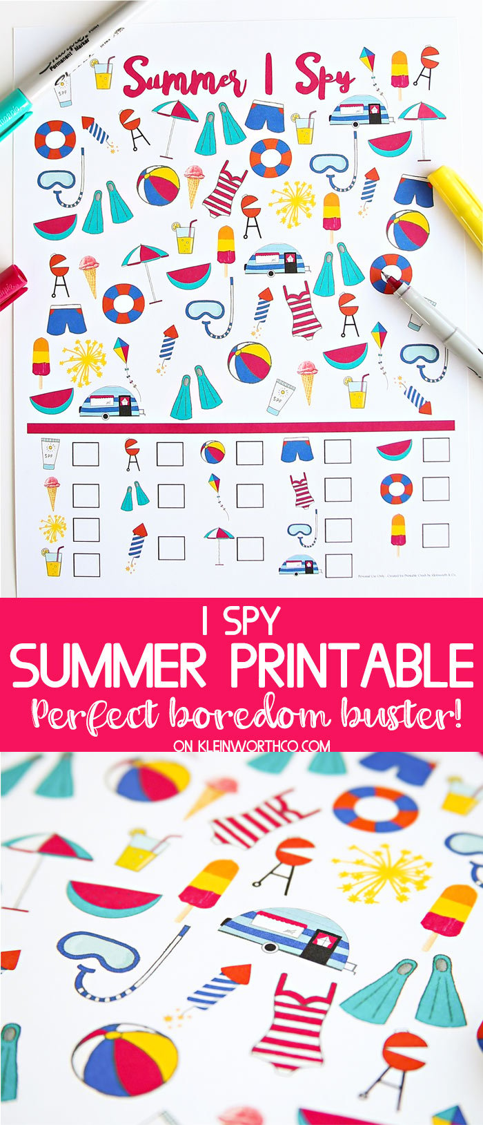 Summer I Spy Printable - Games for Kids