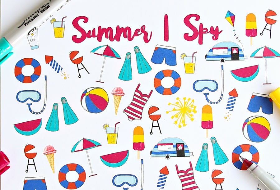 Summer I Spy Printable