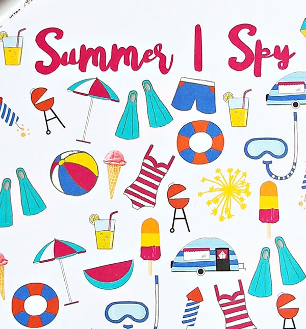 Summer I Spy Printable