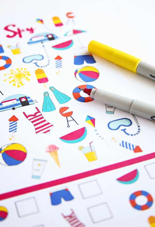 Summer I Spy Printable