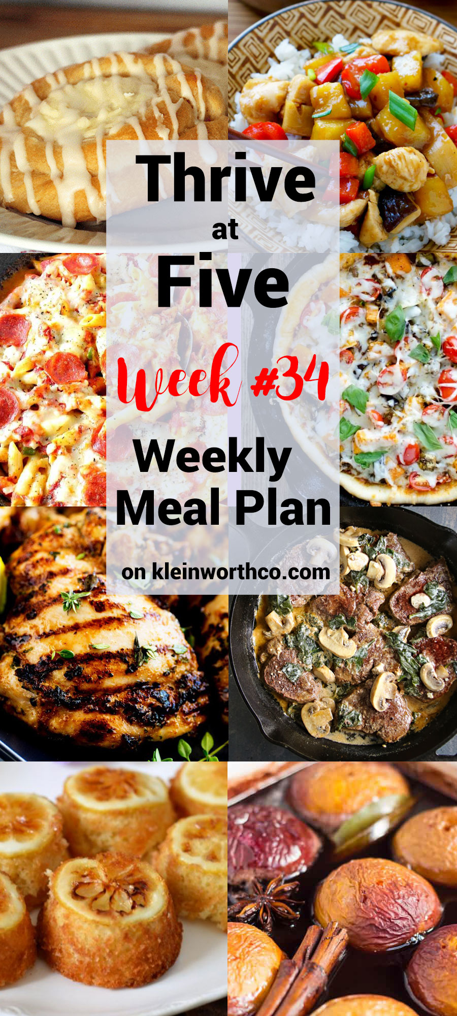 Thrive at Five Meal Plan Week 34