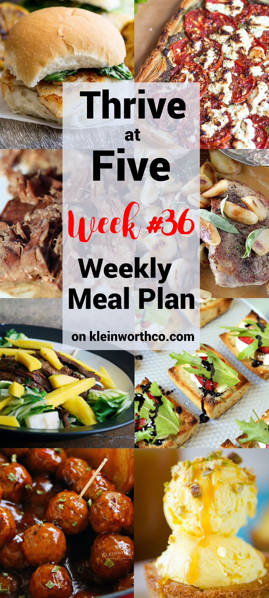 Thrive at Five Meal Plan Week 36