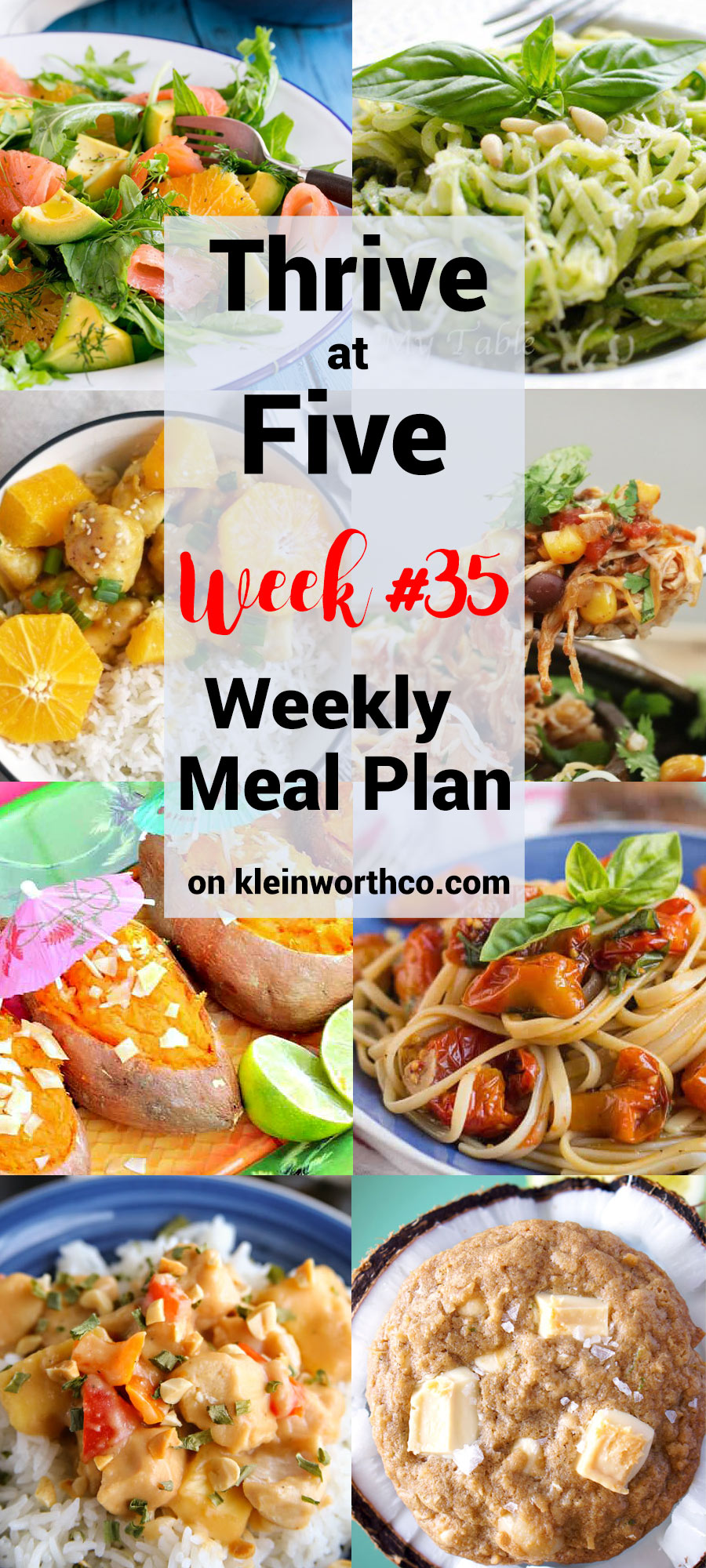 Thrive at Five Meal Plan Week 35