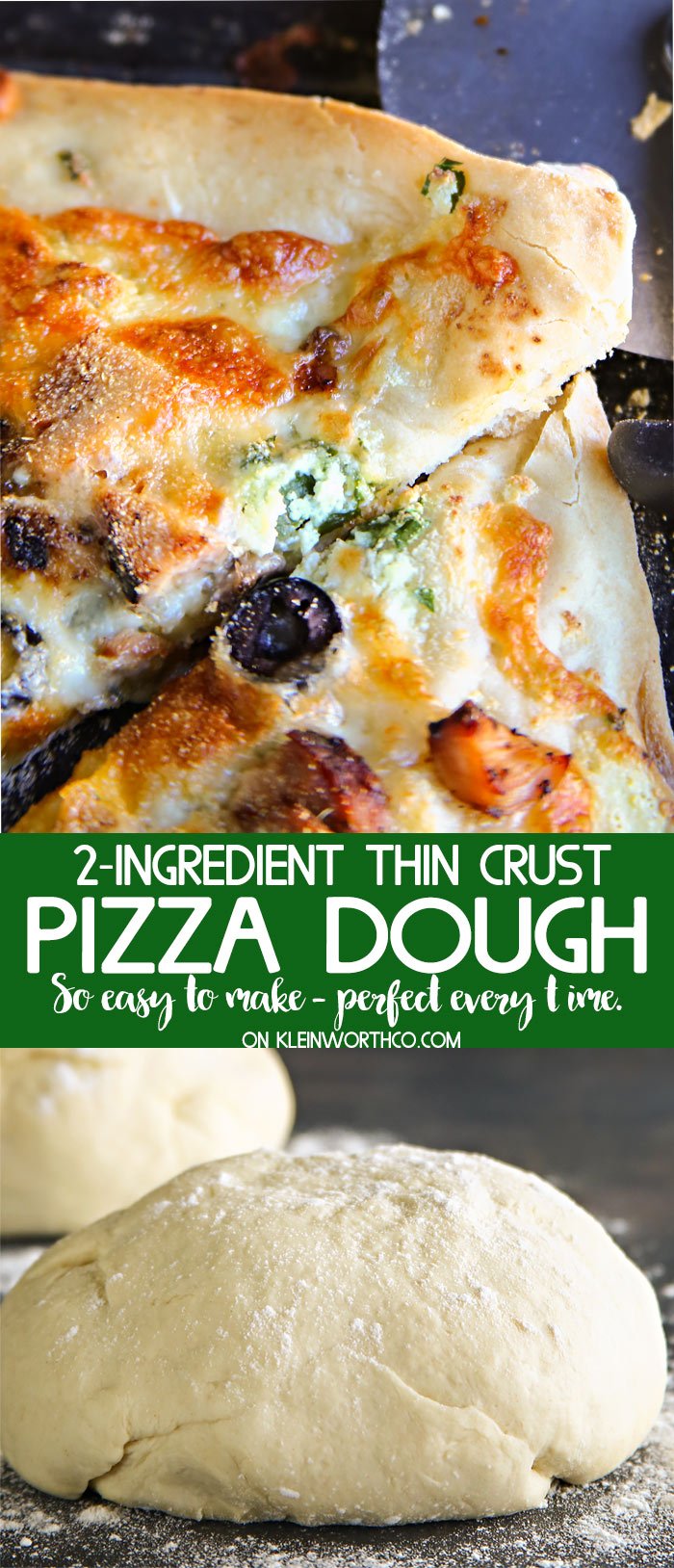 Easy 2-Ingredient Pizza Dough recipe