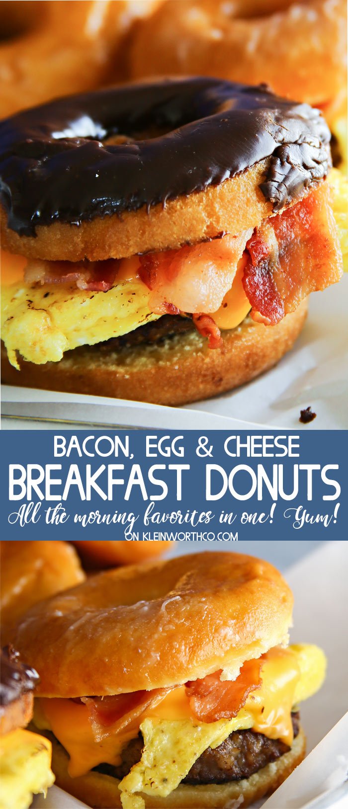 Bacon, Egg & Cheese Breakfast Donuts