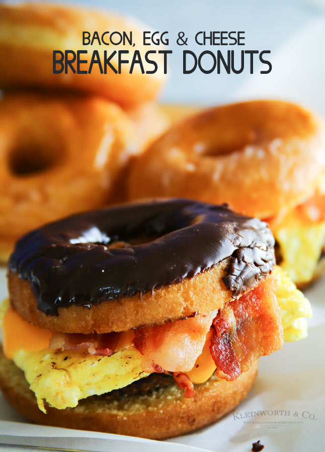 Bacon, Egg & Cheese Breakfast Donuts