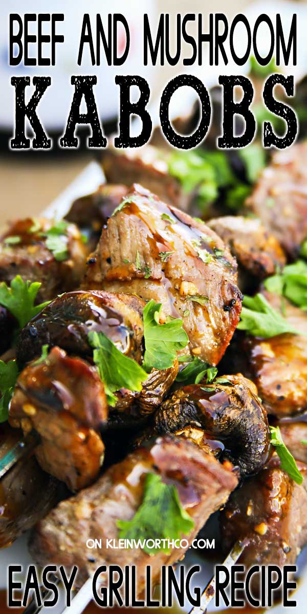 Beef & Mushroom Kabobs