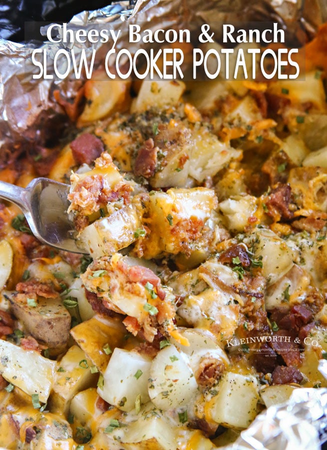 Cheesy Bacon Ranch Potatoes - Taste of the Frontier