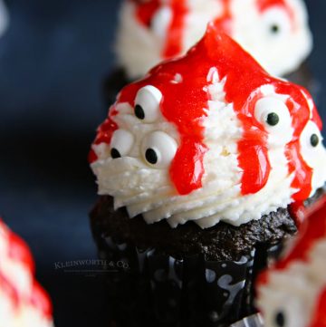 Spooky Ghoulish Monster Halloween Cupcakes