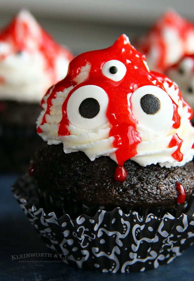 How to make Ghoulish Monster Halloween Cupcakes