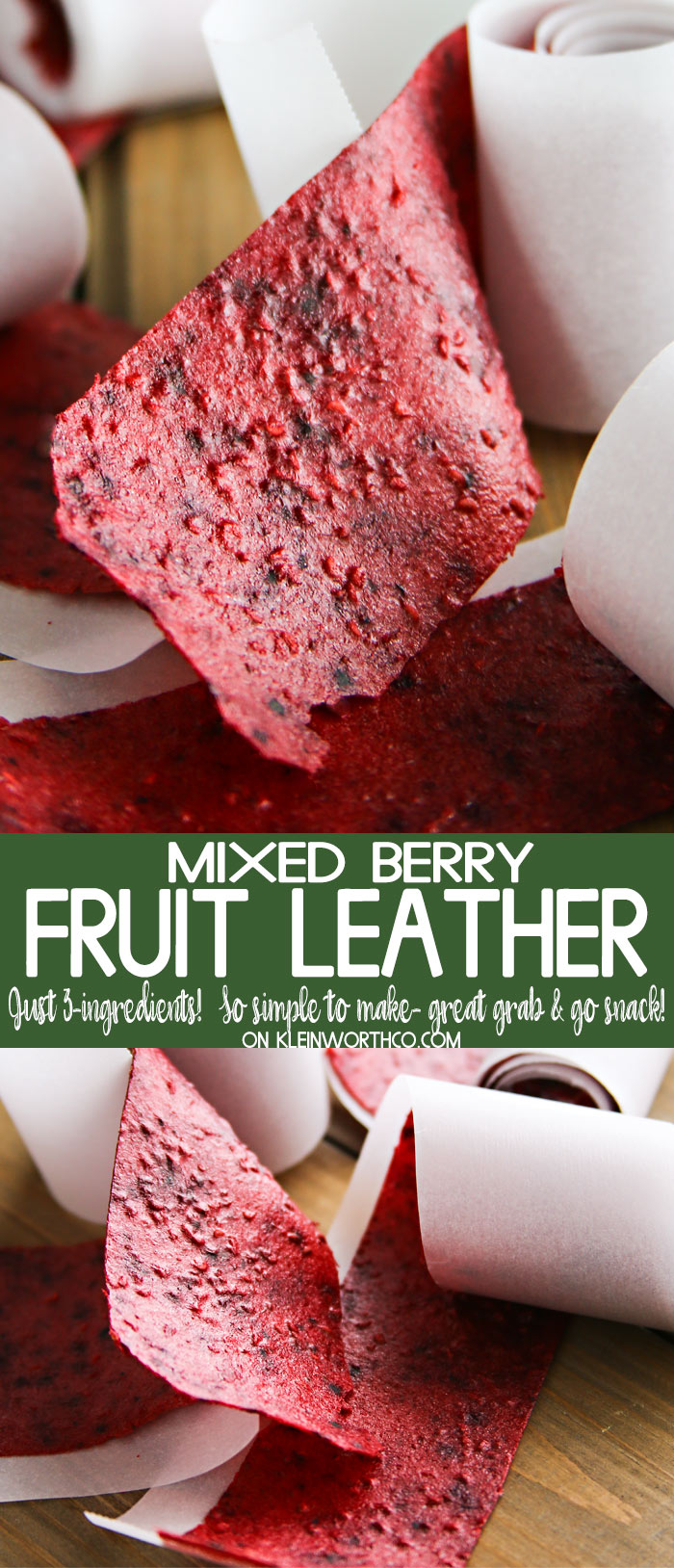 Mixed Berry Fruit Leather