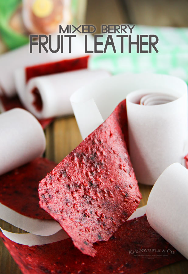 Mixed Berry Fruit Leather