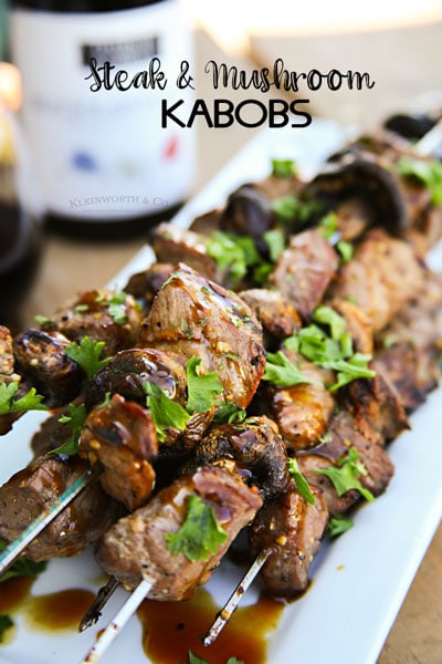 Beef & Mushroom Kabobs