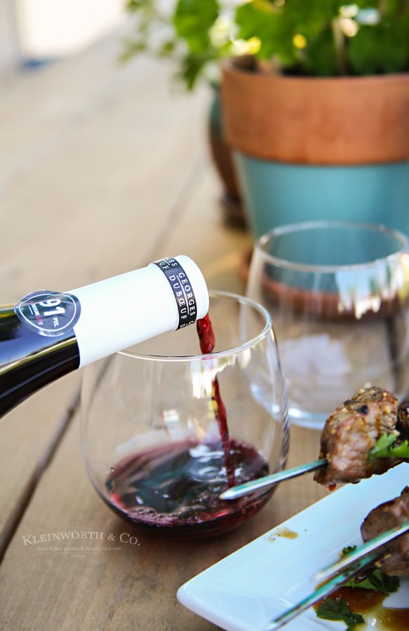 Wines to pair with Beef & Mushroom Kabobs