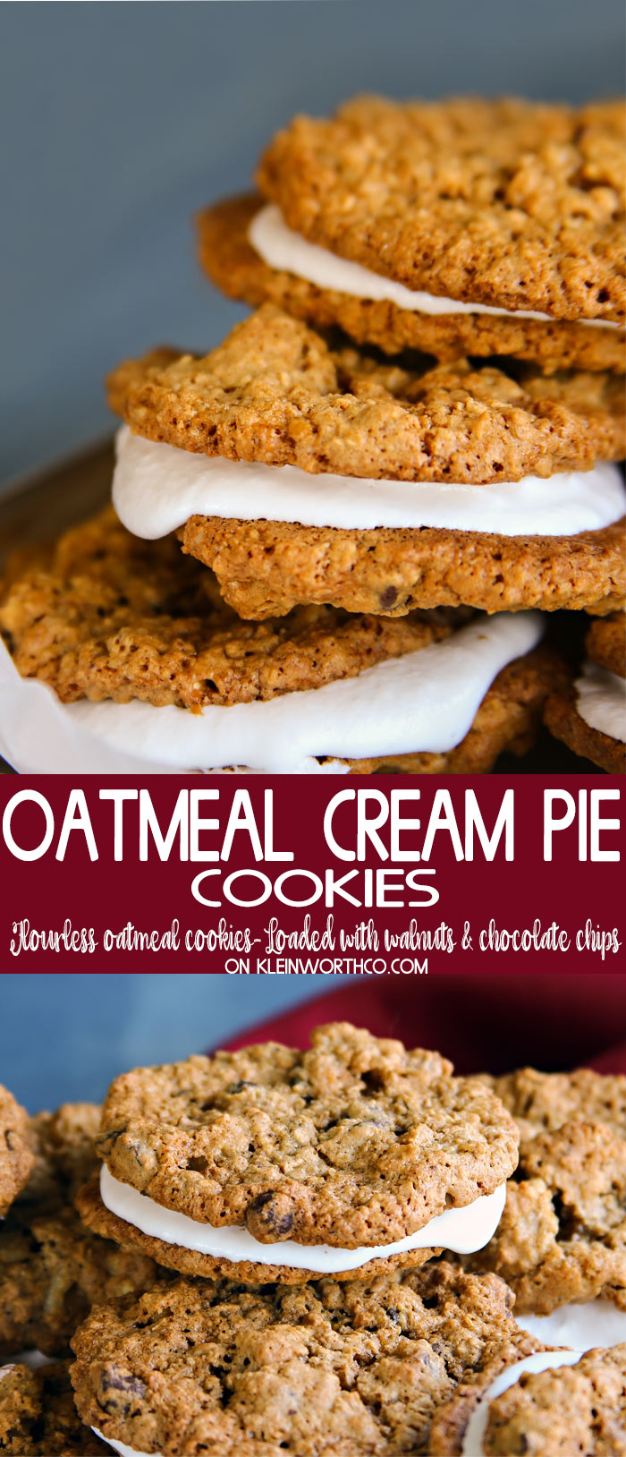 Oatmeal Cream Pie Cookies