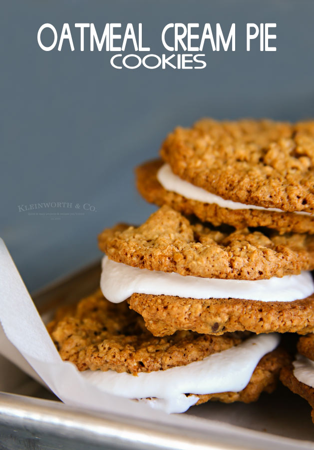 Oatmeal Cream Pie Cookies