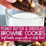 Peanut Butter Chocolate Brownie Cookies