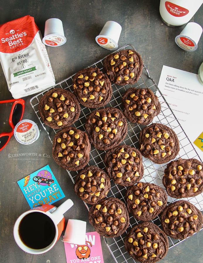 Peanut Butter Chocolate Brownie Cookies for back to school