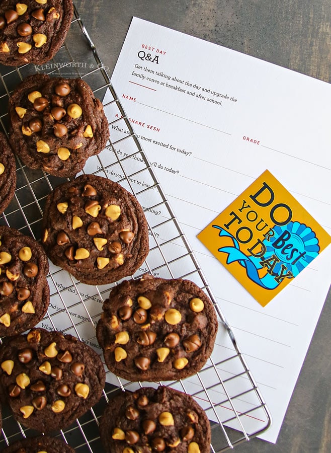 Peanut Butter Chocolate Brownie Cookies for dessert