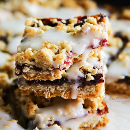 Blackberry Cream Oat Bars
