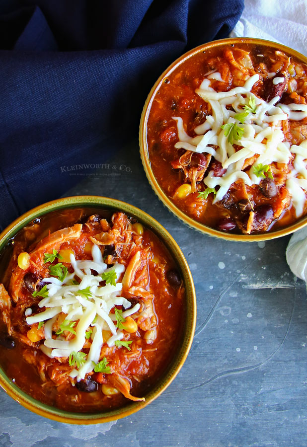 Chicken Black Bean Taco Soup with rotisserie chicken