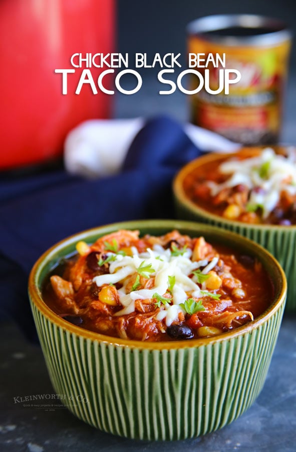 Chicken Black Bean Taco Soup