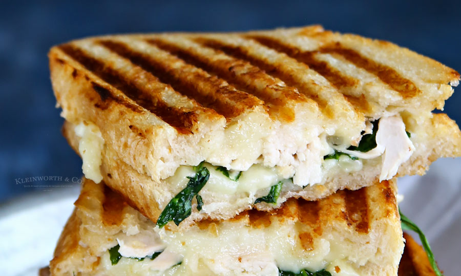 Chicken & Spinach Grilled Goat Cheese Sandwich