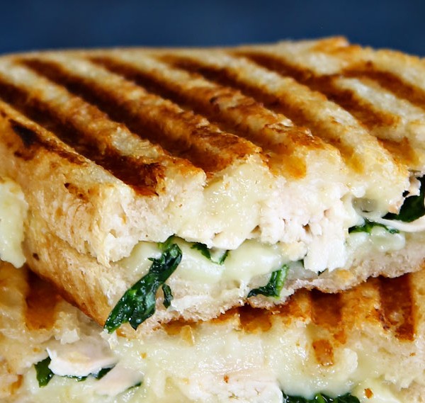 Chicken & Spinach Grilled Goat Cheese Sandwich