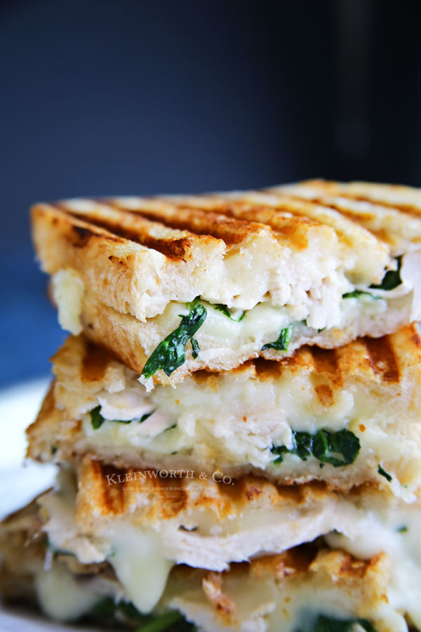 Chicken & Spinach Grilled Goat Cheese Sandwich