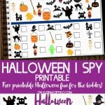 Free Halloween I Spy Printable for kids