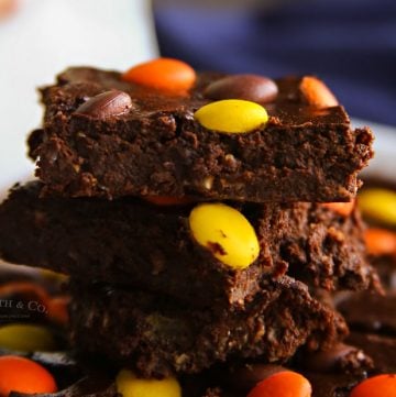 Peanut Butter Pieces Brownies low sugar