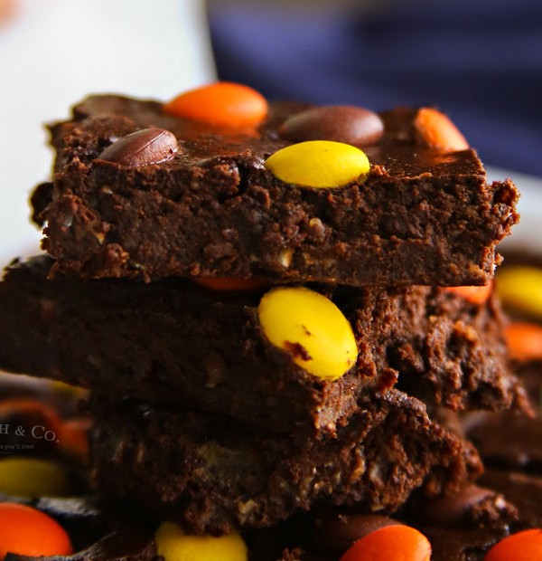 Peanut Butter Pieces Brownies low sugar