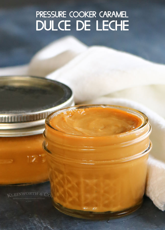 Pressure Cooker Caramel Dulce de Leche recipe
