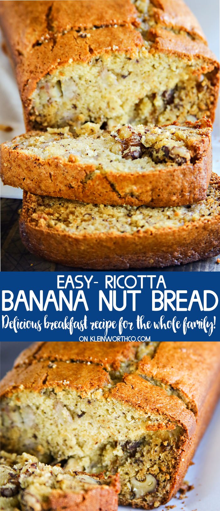 Ricotta Banana Nut Bread Recipe