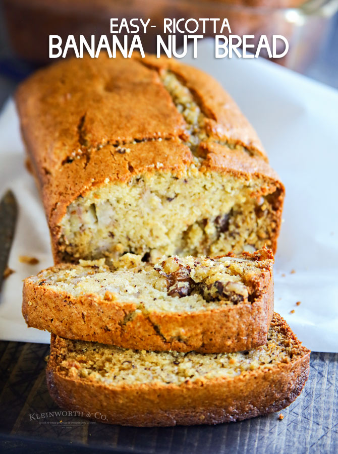 Ricotta Banana Nut Bread