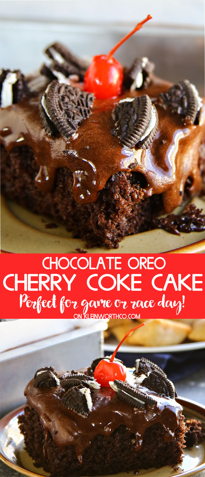 Chocolate Oreo Cherry Coke Cake Recipe