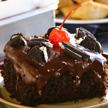 Chocolate Oreo Cherry Coke Cake