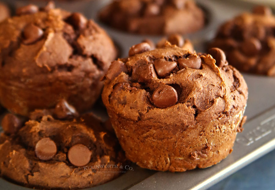 Peanut Butter Chocolate Pumpkin Muffins recipe