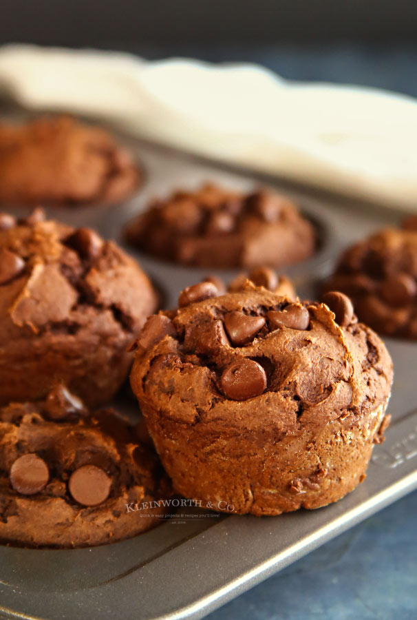 Pumpkin recipe - Peanut Butter Chocolate Pumpkin Muffins