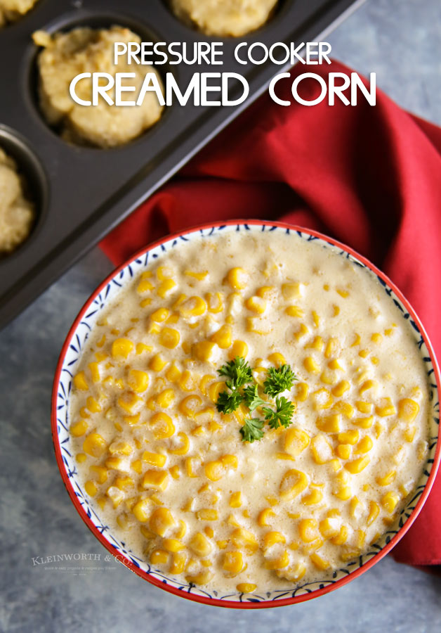 Pressure Cooker Creamed Corn