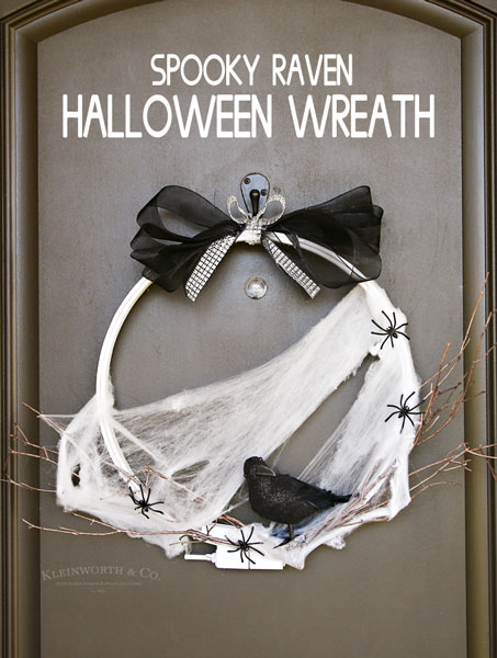 Spooky Raven Halloween Wreath