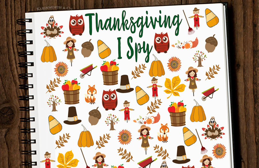 Free Thanksgiving I Spy Printable - thanksgiving activities