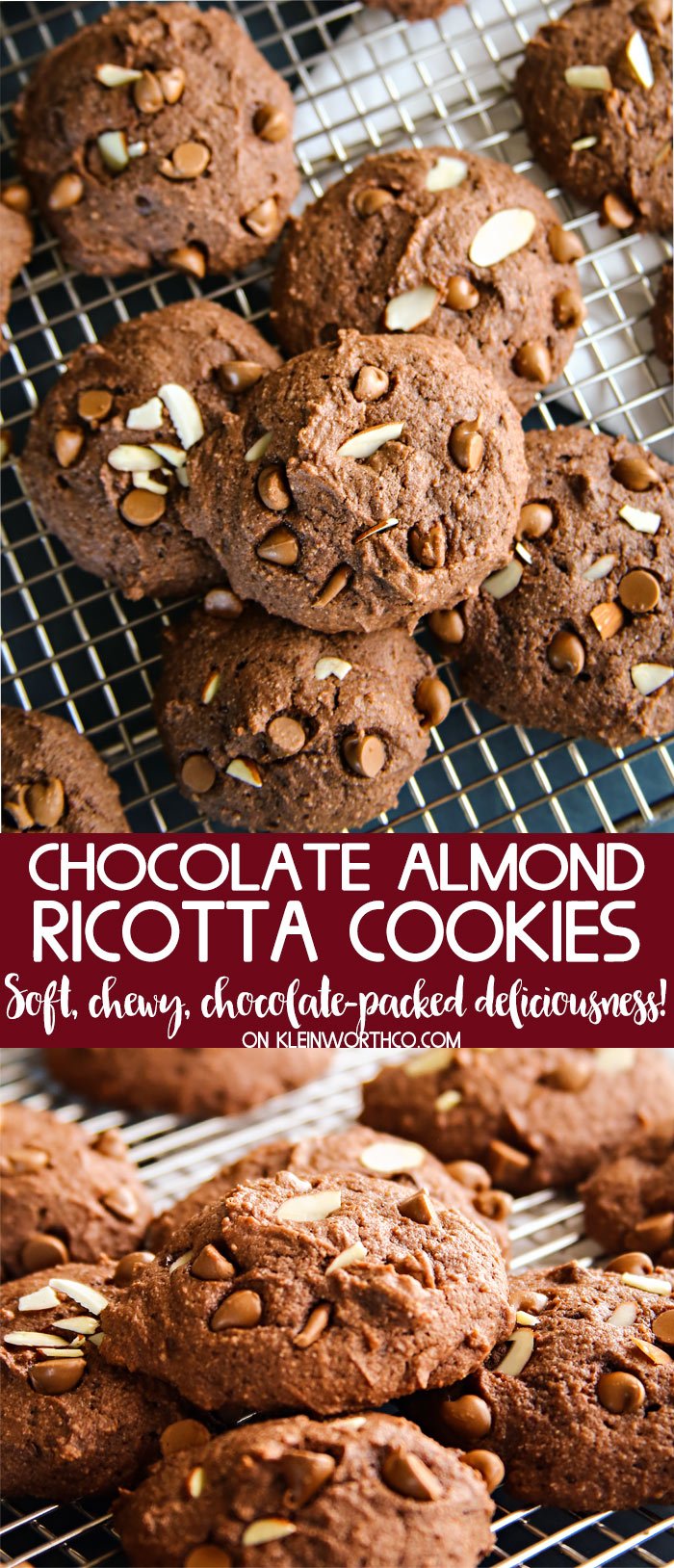 Chocolate Almond Ricotta Cookies Recipe