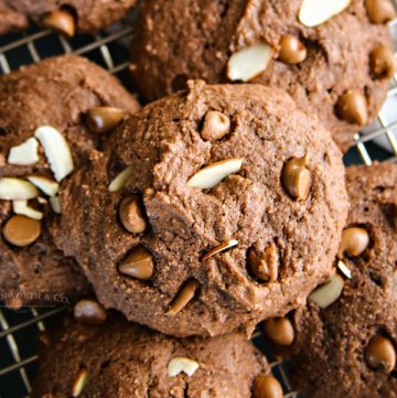 Easy Chocolate Almond Ricotta Cookies