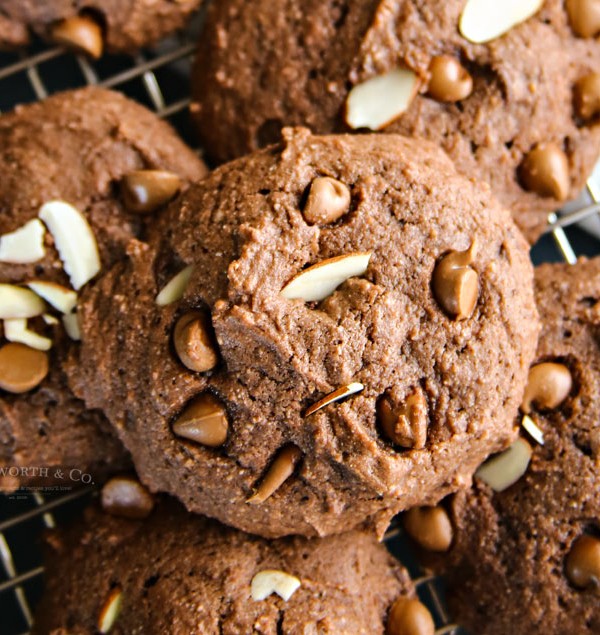 Easy Chocolate Almond Ricotta Cookies