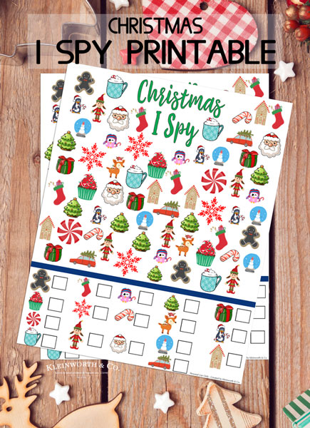 Free Christmas I Spy Printable